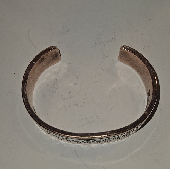 Navajo Sterling, Copper Cuff Bracelet Hand Made By Wylie Secatero - Picture 3 of 8